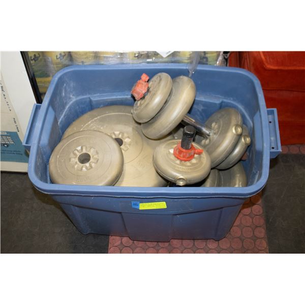 WEIGHTS ASSORTED 5LB-25LB