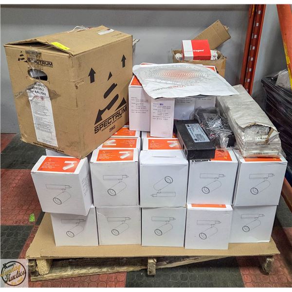 INSURANCE CLAIM: PALLET OF NEW LED TRACK LIGHTING
