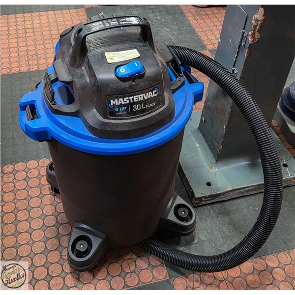 INSURANCE CLAIM: MASTERVAC 30L 4HP WET/DRY VACUUM