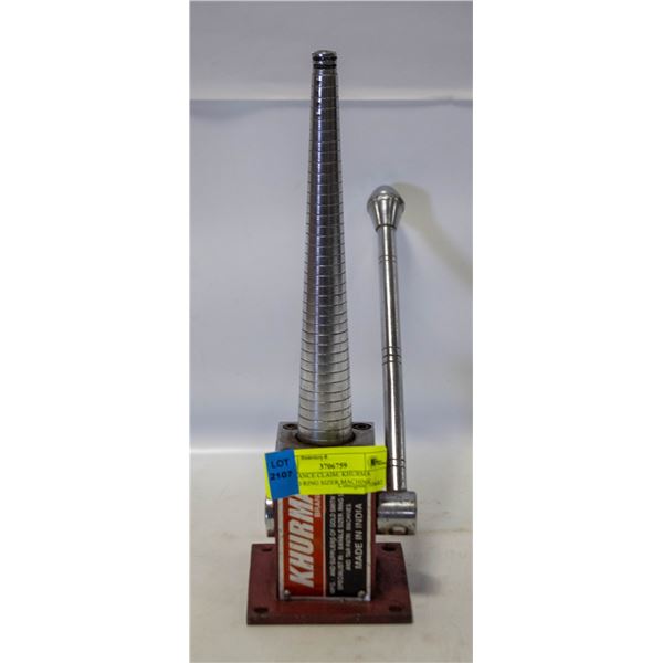 INSURANCE CLAIM: KHURMA BRAND RING SIZER MACHINE