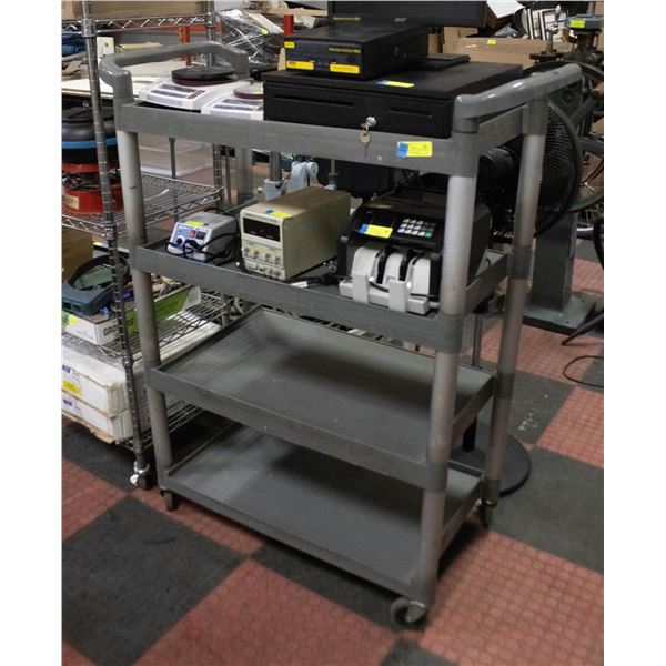 INSURANCE CLAIM: 4 TIER PLASTIC CART *SMOKE DAMAGE