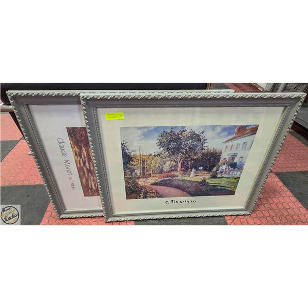 2 FRAMED PRINTS 32x26 INCH