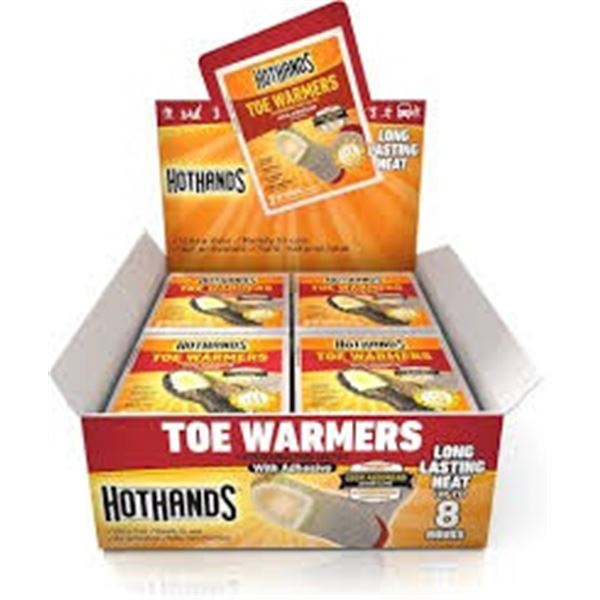 NEW WITH BOX 40 PAIRS TOE WARMERS