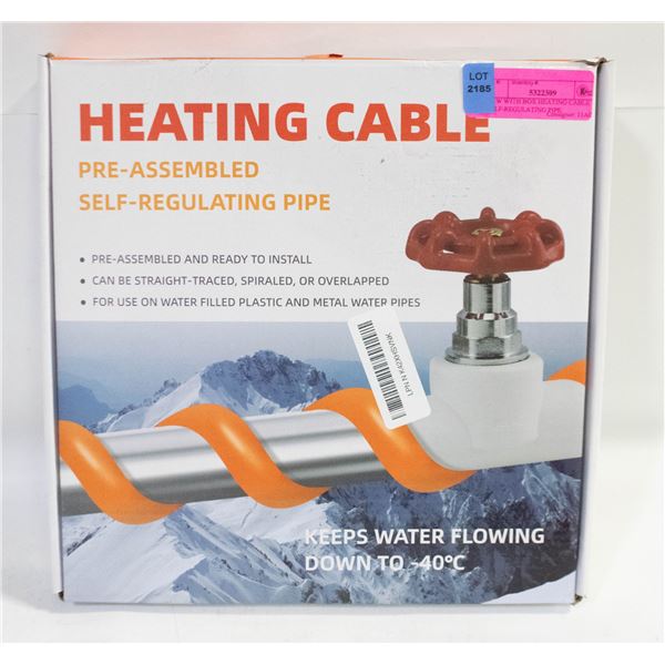 NEW WITH BOX HEATING CABLE SELF-REGULATING PIPE