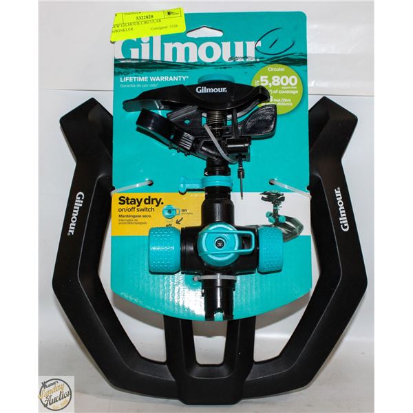 NEW GILMOUR CIRCULAR SPRINKLER