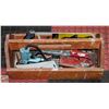 Image 1 : ESTATE WOOD TOOL BOX WITH TOOLS