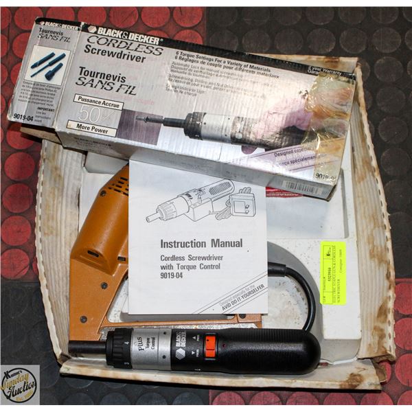 ELECTRIC STAPLE GUN & CORDLESS SCREWDRIVER