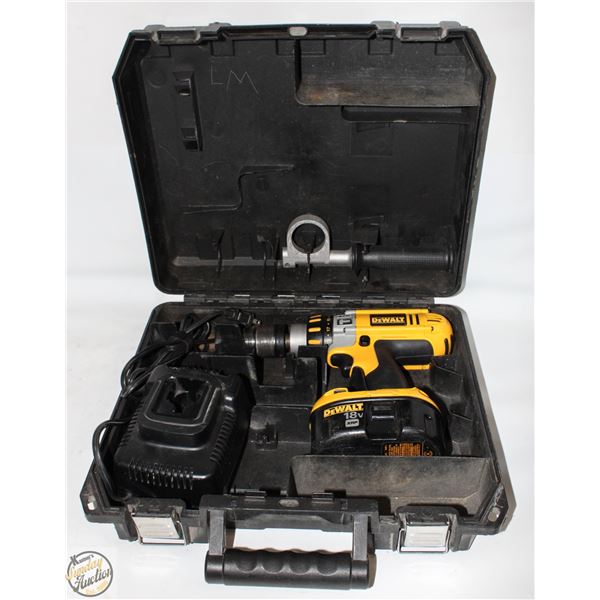 DEWALT DC925 18V 3-SPEED 1/2" XRP HAMMER DRILL-