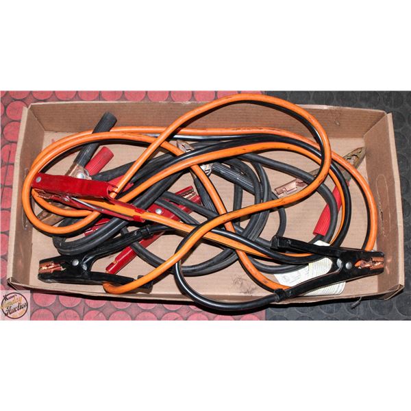 2 SETS OF BOOSTER CABLES.