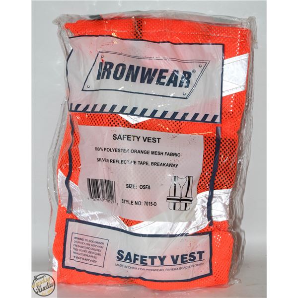 BUNDLE OF 10 BRAND NEW HI-VIZ SAFETY VESTS