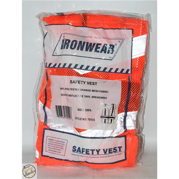 BUNDLE OF 10 BRAND NEW HI-VIZ SAFETY VESTS