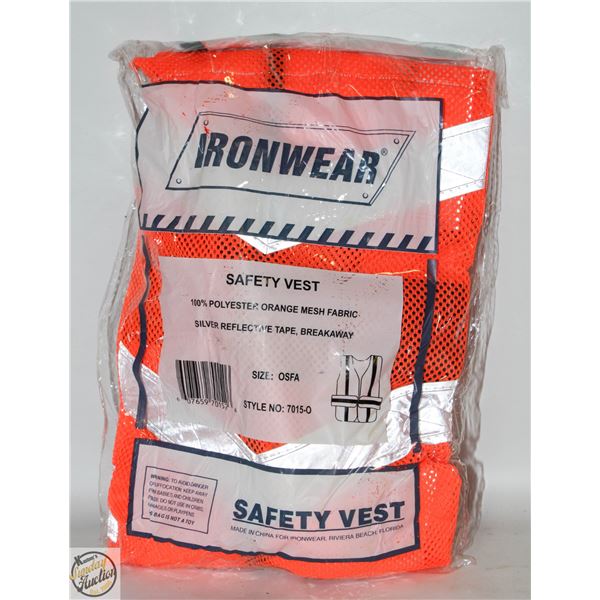 BUNDLE OF 10 BRAND NEW HI-VIZ SAFETY VESTS
