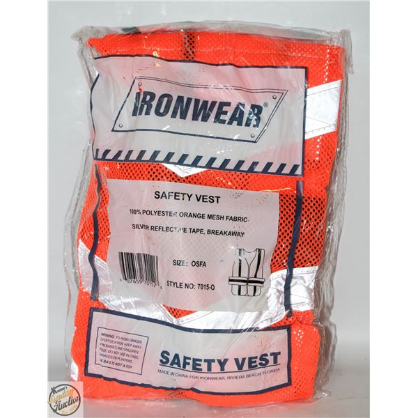 BUNDLE OF 10 BRAND NEW HI-VIZ SAFETY VESTS