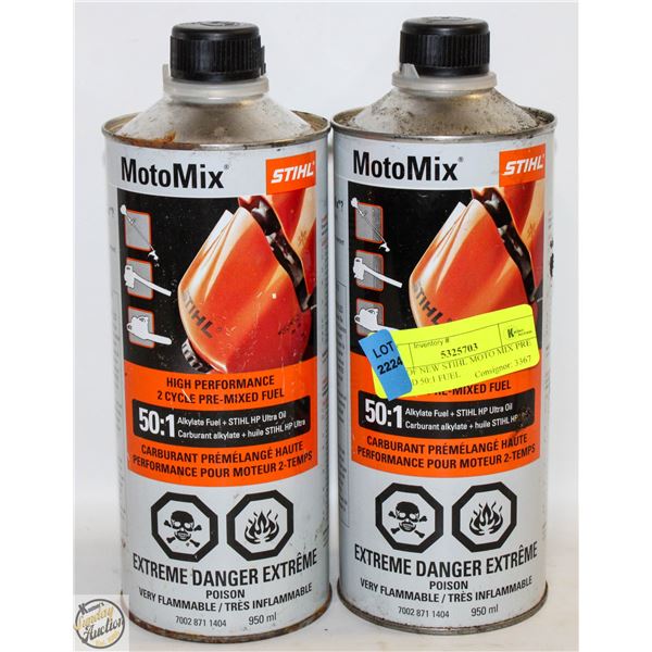 LOT OF NEW STIHL MOTO MIX PRE MIXED 50:1 FUEL
