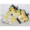 Image 1 : 3 PAIRS OF GENERAL PURPOSE LEATHER WORK GLOVES