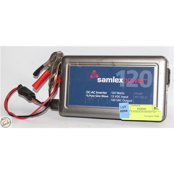 SAMLEX POWER INVERTER 120 WATTS.