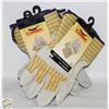 Image 1 : 3 PARIS OF GENERAL PURPOSE LEATHER WORK GLOVES