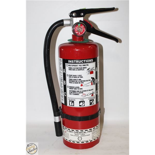 FULLY CHARGED AND CERTIFIED FIRE EXTINGUISHER