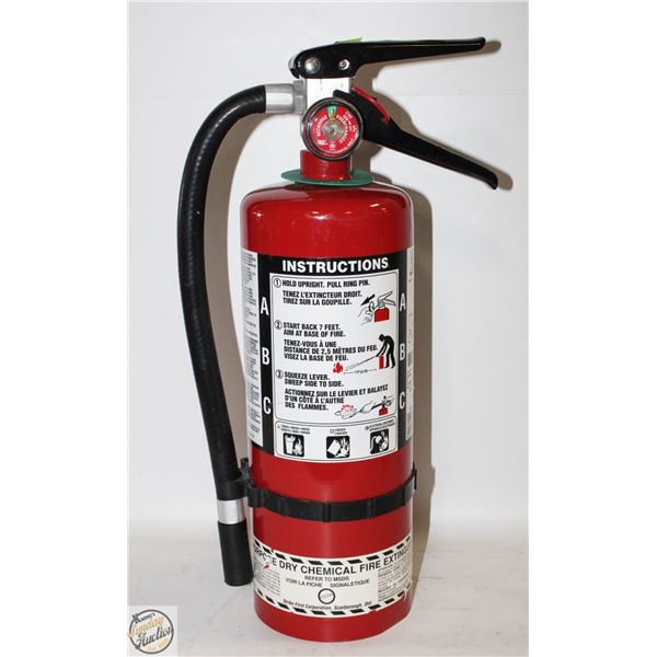 FULLY CHARGED AND CERTIFIED FIRE EXTINGUISHER
