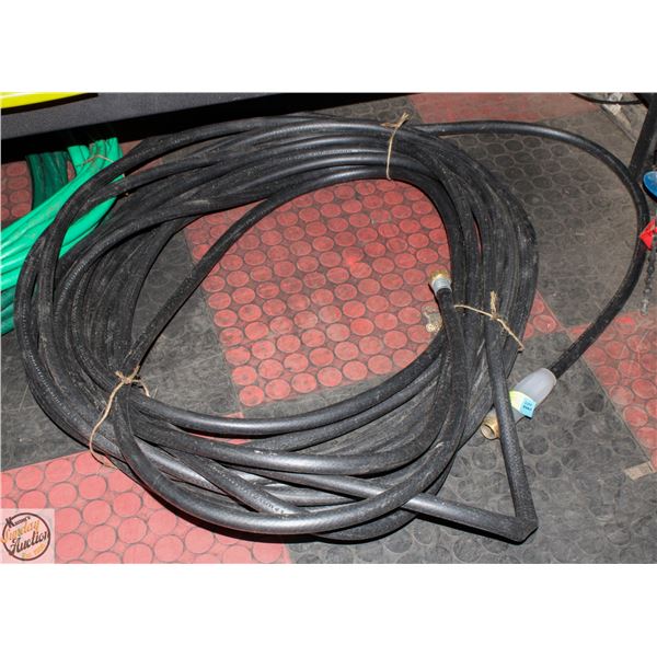 50 FOOT BLACK RUBBER GARDEN HOSE