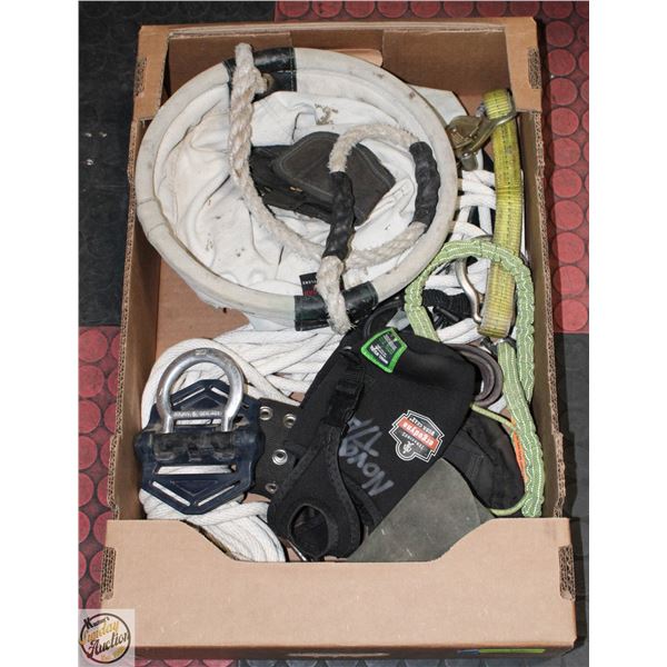 FLAT WITH KUNYS 150 LB RATED HOISTING BAG,
