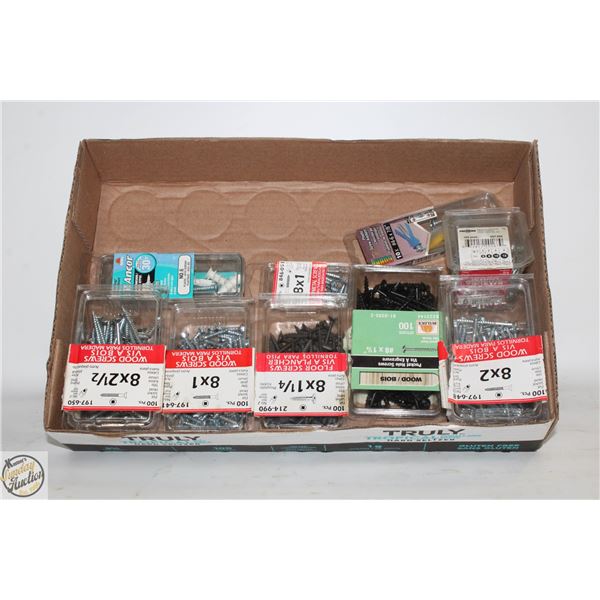 FLAT OF SCREWS VARIOUS SIZES