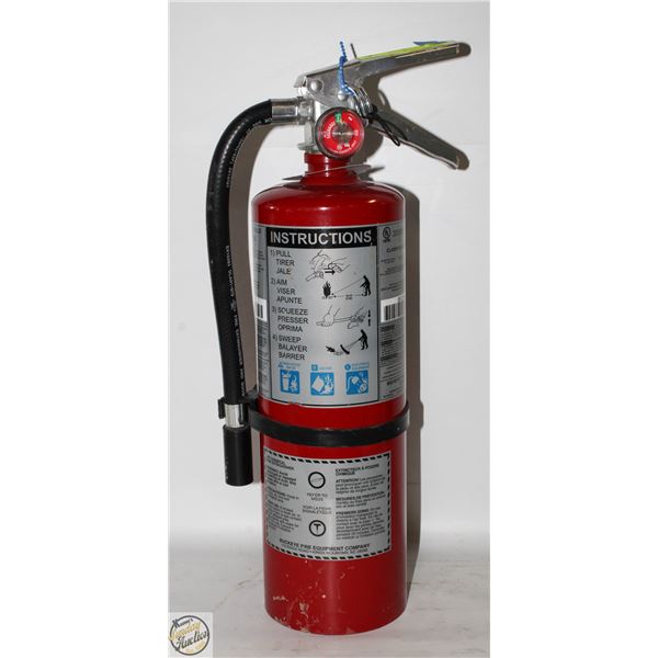 FULLY CHARGED AND CERTIFIED FIRE EXTINGUISHER