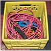 Image 1 : CRATE FULL OF EXTENSION CORDS