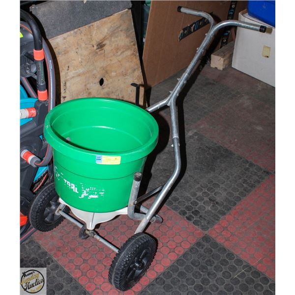 5 GAL FERTILIZER SPREADER TESTED WORKING