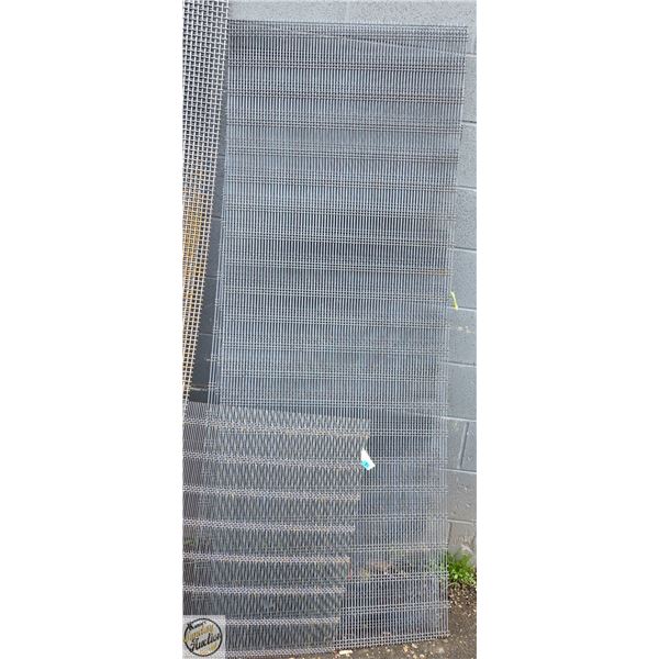 SET OF THREE 74" X 29" HIGH CARBON STEEL SCREENS
