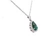 Image 2 : 18K WG Designer Pendant & Chain Tourmaline