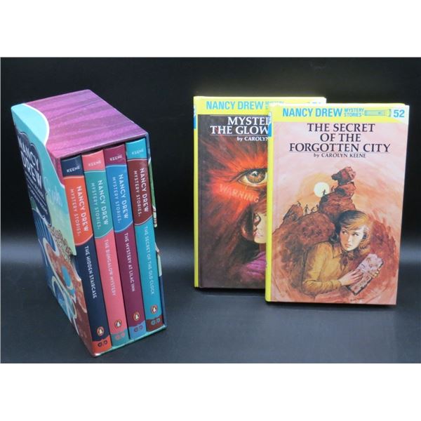 Nancy Drew Hardcover Mystery Stories Books 1-4 & 2 other Nancy Drew Mystery Stories (6 Books Total)