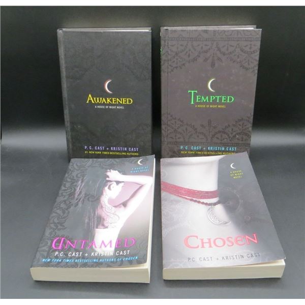 4 Book Lot by P.C Cast + Kristin Cast Untamed, Awakened, Chosen & Tempted