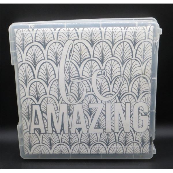 Be Amazing 12" x 12" Framed Canvas with Coloring Pens