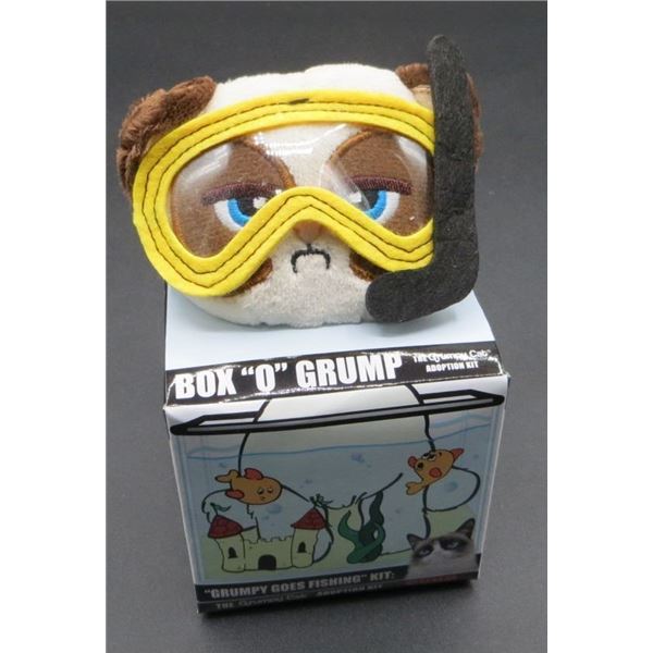 New Plush Grumpy Cat Box O Grump Plush - Grumpy Goes Fishing