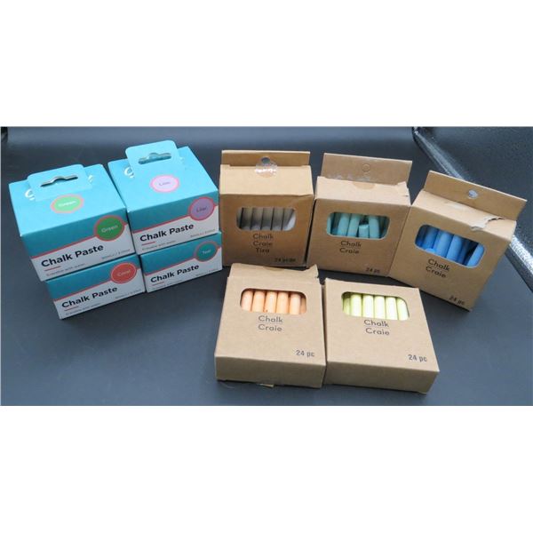 Collection Of Different Colored Chalk