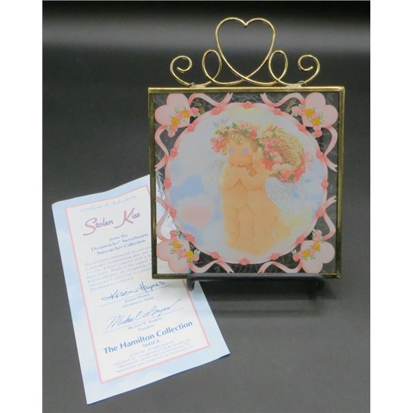 The Hamilton Collection "Stolen Kiss" Suncatcher With Suction Cup (01411423)