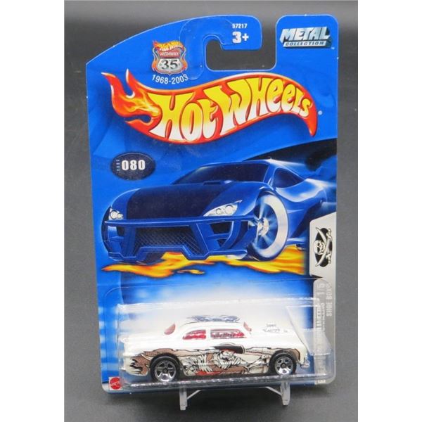 2002 Hot Wheels Evil Twin #099 Grave Rave White & Red Lace Rims