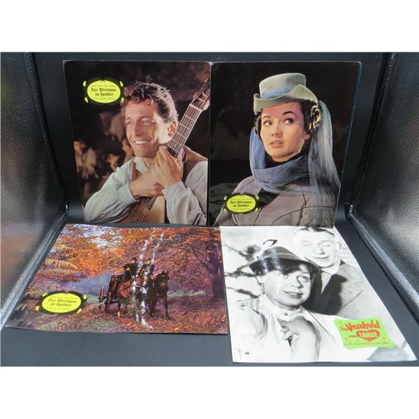 Lot of 4 Vintage Movie Photos 9x12 & 10x12