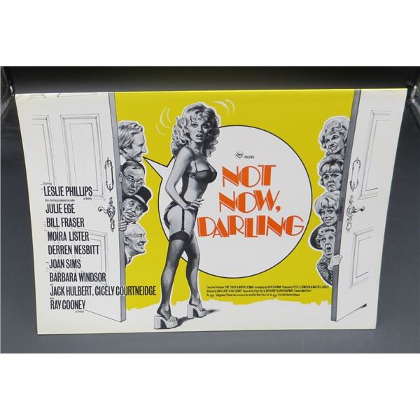 Vintage Not Now Darling 3 Panel Movie Folding Promo