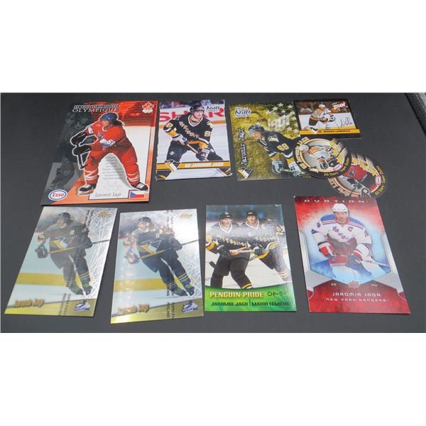 Mixed Lot Of Various Oversized Hockey Cards Mostly Jaromir Jagr