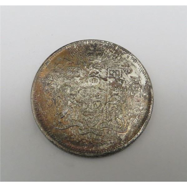 1965 Canadian Silver 50 Cent Coin