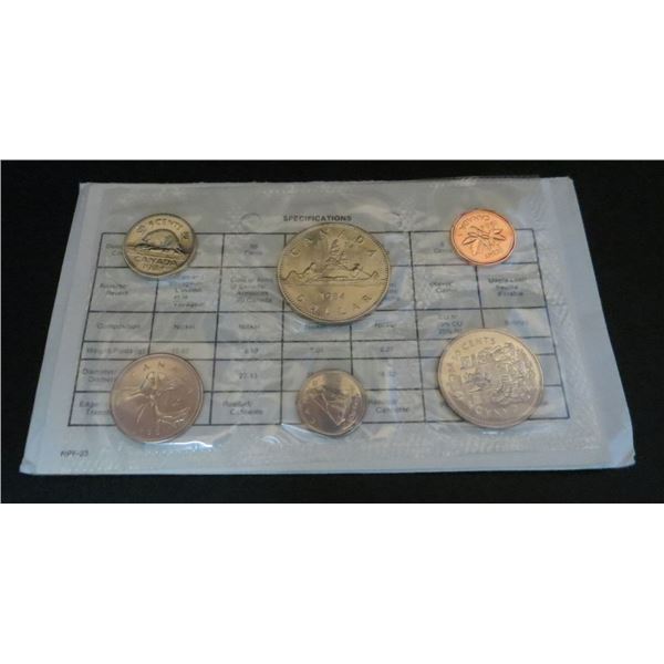 Royal Canadian Mint 1984 Uncirculated 6 Coin Collector Set