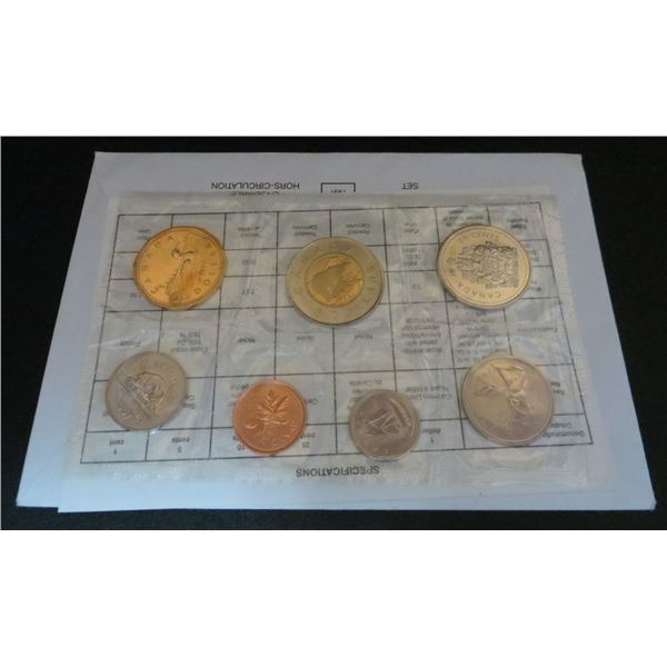 Royal Canadian Mint 1987 Uncirculated 7 Coin Collector Set