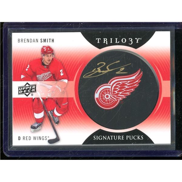 2013-14 Upper Deck Trilogy Signature Pucks #SPSH Brendan Smith BV $22