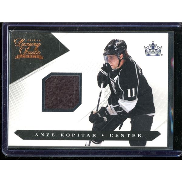 2010-11 Luxury Suite #31 Anze Kopitar JSY 111/599 BV $22