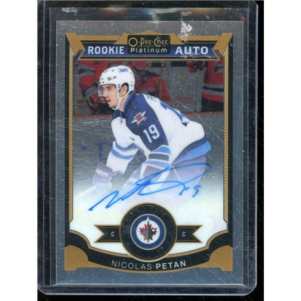 2015-16 O-Pee-Chee Platinum #178 Nicolas Petan AU RC BV $22
