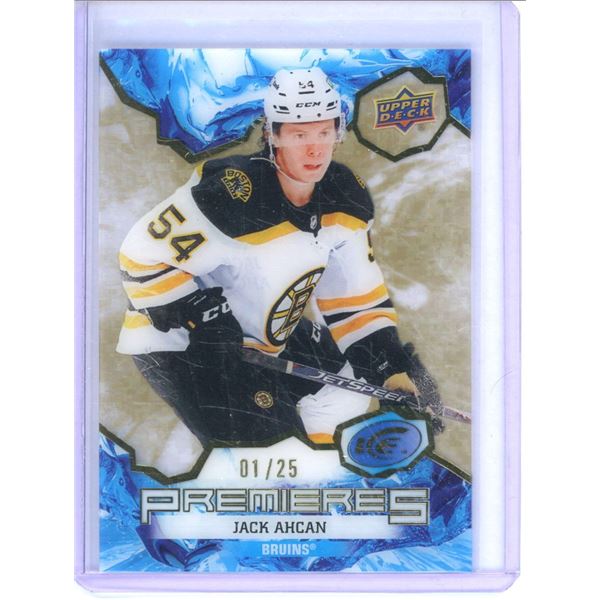 2021-22 Upper Deck Ice Gold Rookie #180 Jack Ahcan 1/25 BV $22