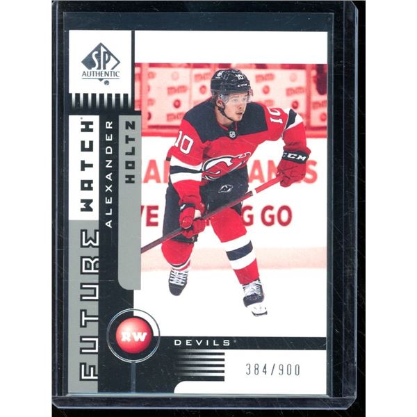 2021-22 SP Authentic '01-02 Retro Future Watch Rookie Alexander Holtz 384/900