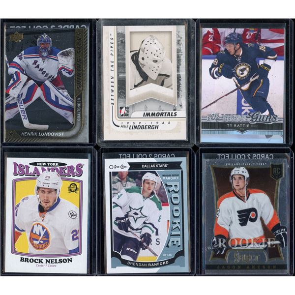 Lot Of 6 Various Hockey Cards Inserts & Rookies